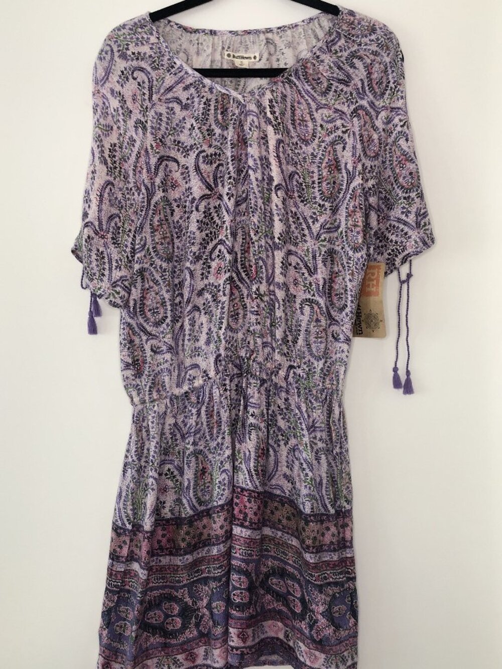 Ruff Hewn Boho Paisley Dress - Size S